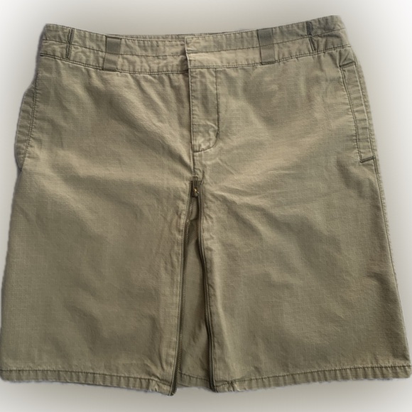 MOSSIMO zip expanding to full skirt hipster tan skirt | 12/13 - Picture 2 of 6